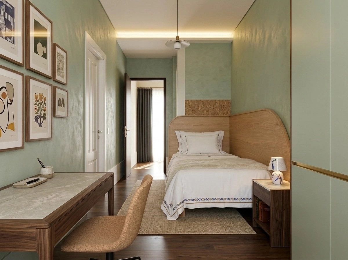 Portuguese Modern Quarto design — interior photo by GenRoom AI