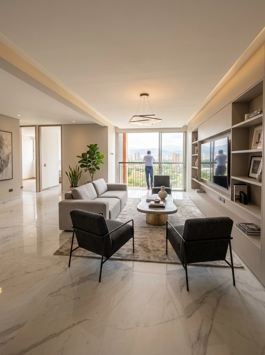 Interior design in Contemporary style — Living Room by GenRoom AI
