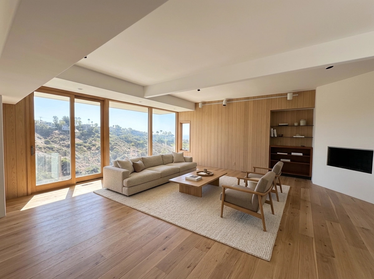 Interior design in Minimalism style — Living Room by GenRoom AI