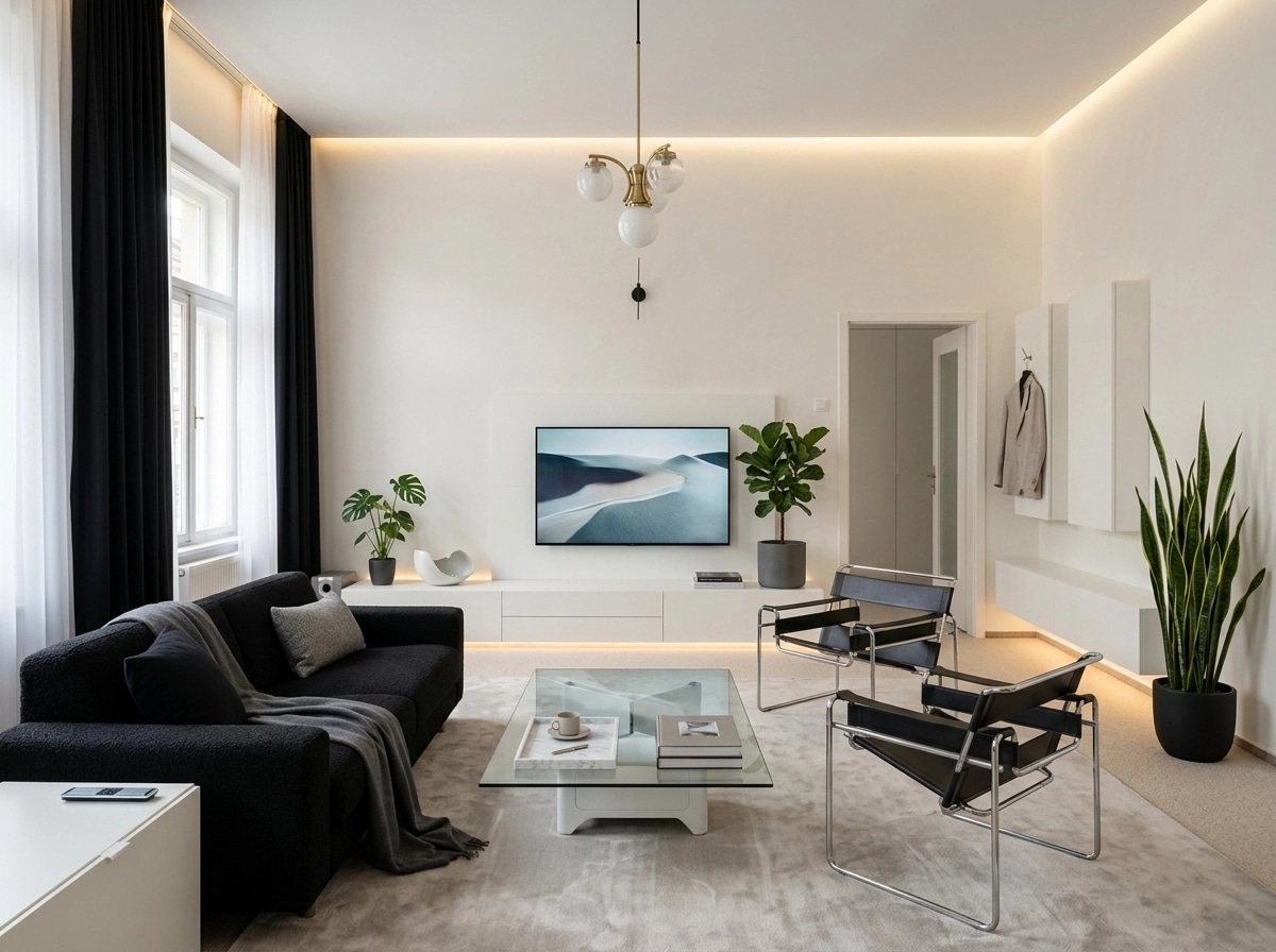 Minimalism Living Room design — interior photo by GenRoom AI
