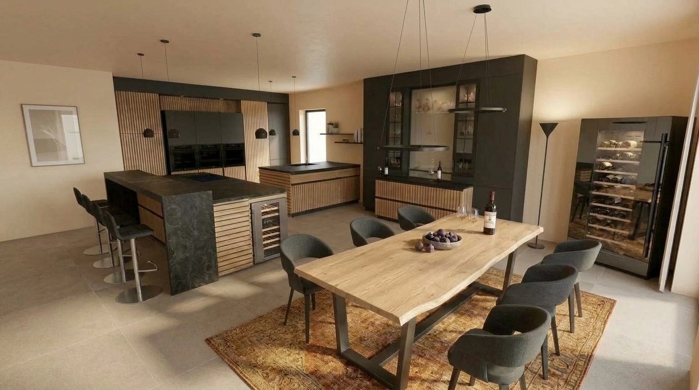 Kitchen interior in no_style style — photo by GenRoom AI