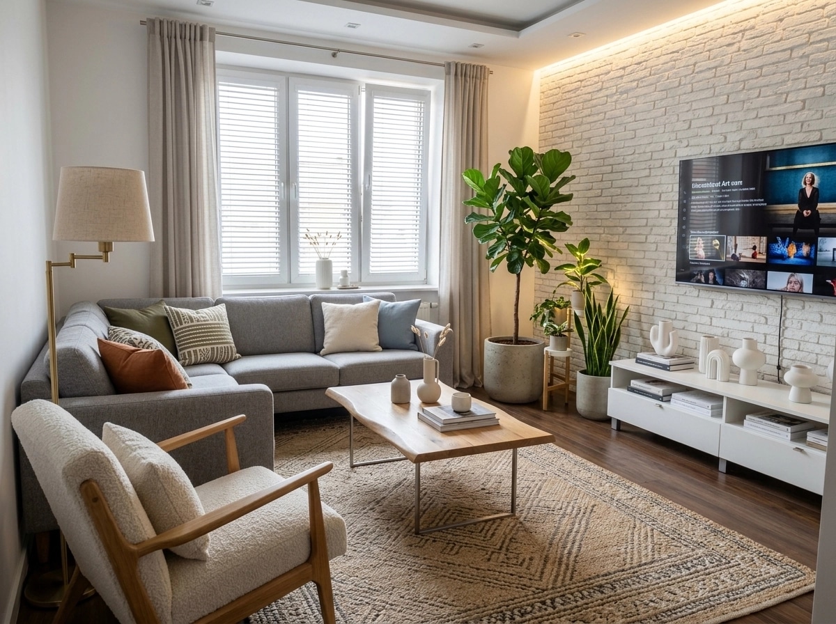 Scandinavian Living Room design — interior photo by GenRoom AI