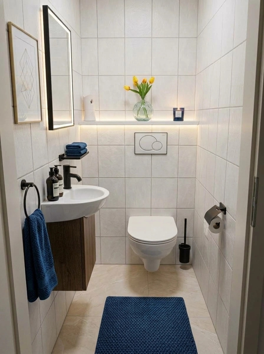 Bathroom interior in Contemporary style — photo by GenRoom AI