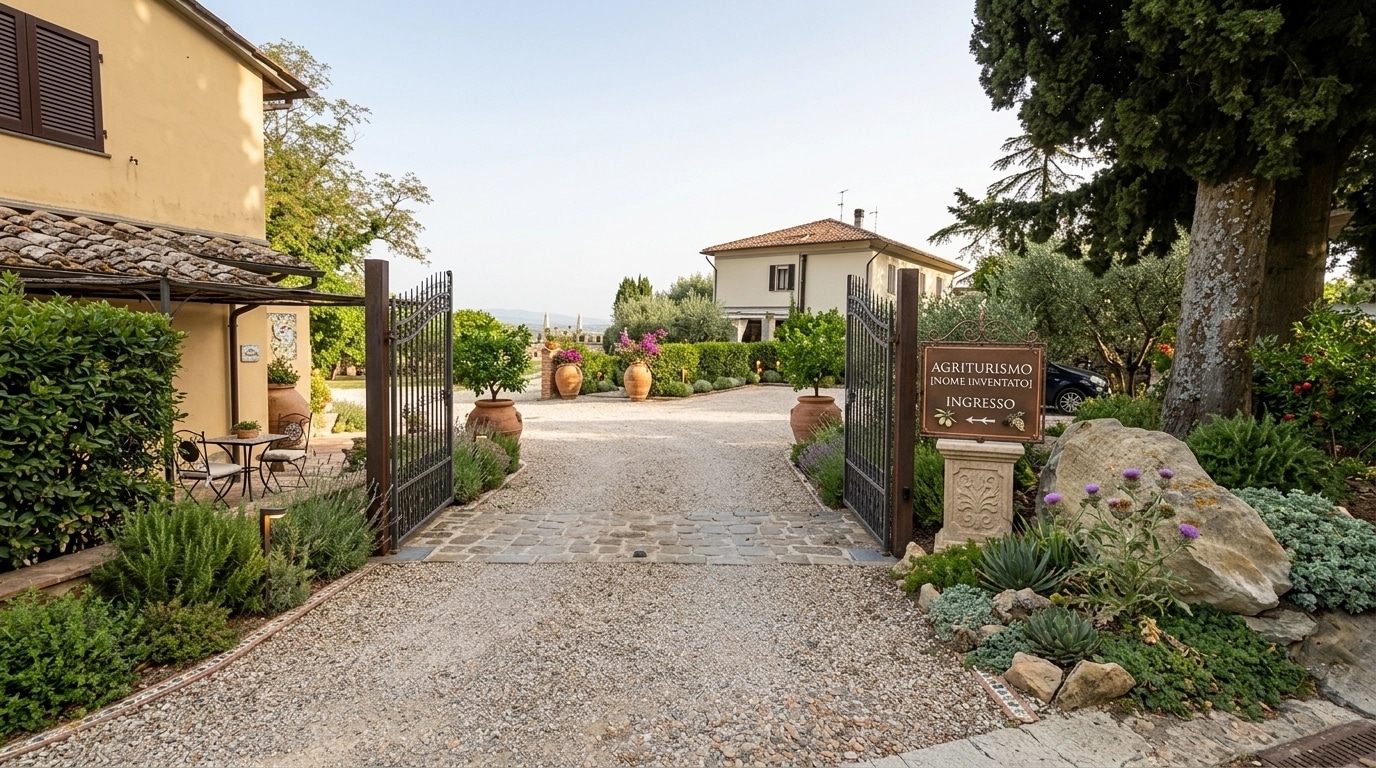 Landscape design in Mediterranean Yard style — Yard by GenRoom AI