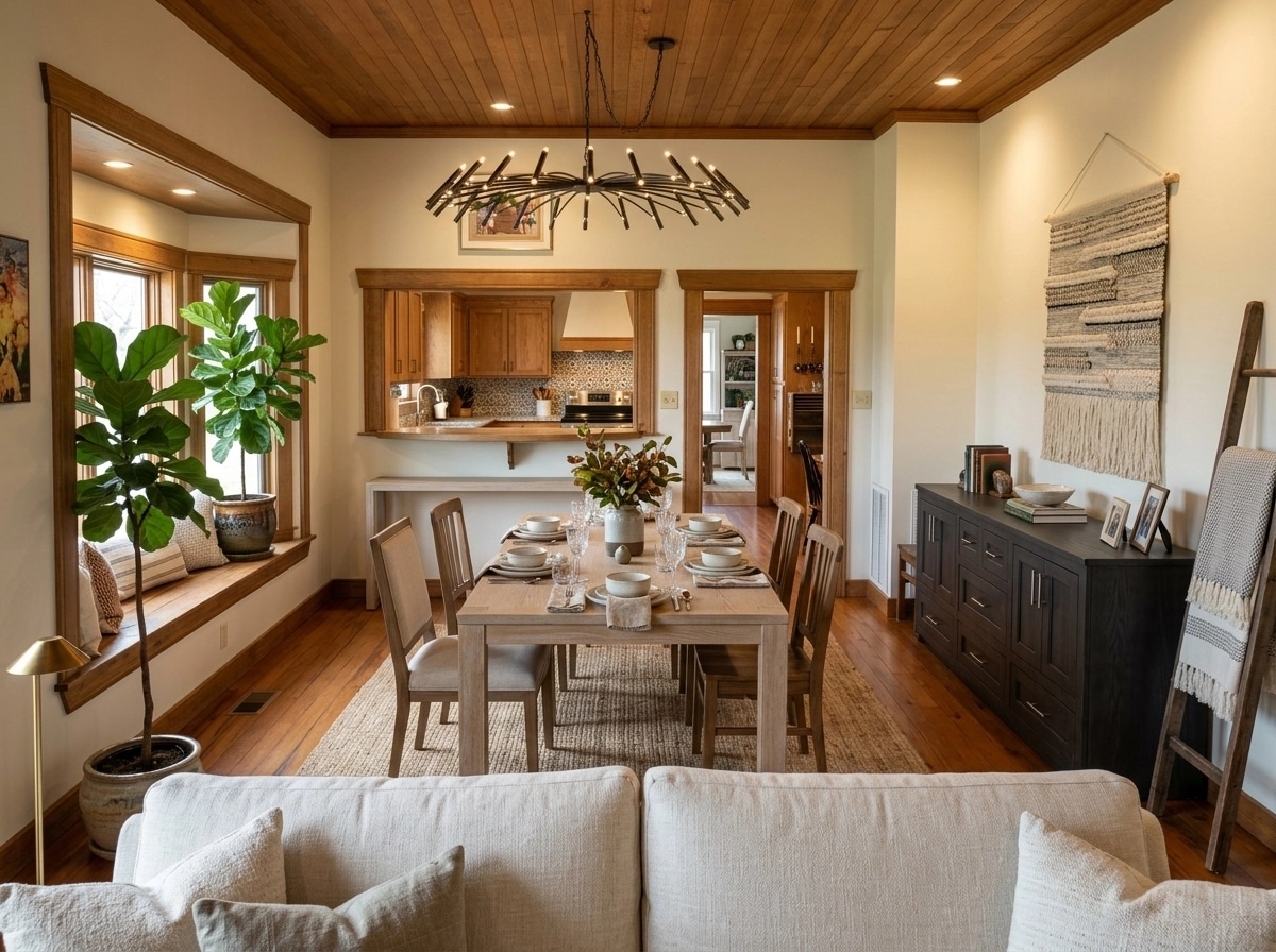 Interior design in Modern Farmhouse style — dining_room by GenRoom AI