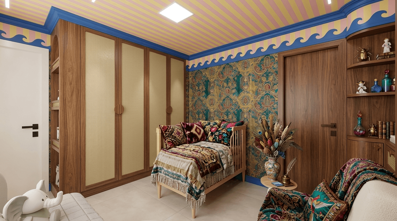 Interior design in Maximalist style — Kids Room by GenRoom AI