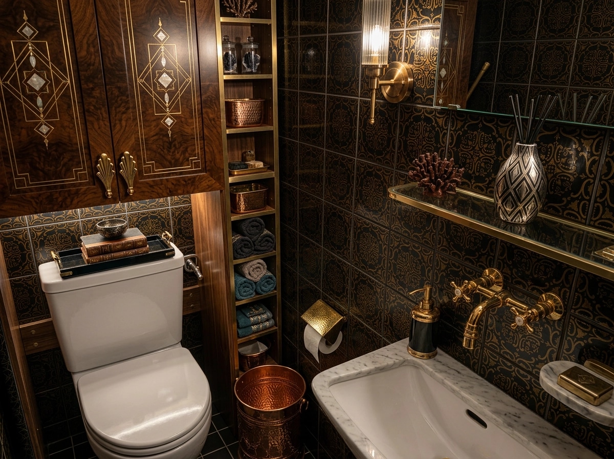 Interior design in Coastal / Hamptons style — Bathroom by GenRoom AI