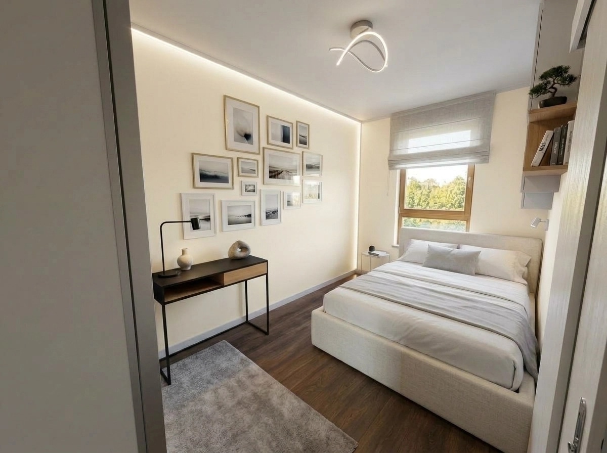 Minimalism Bedroom design — interior photo by GenRoom AI