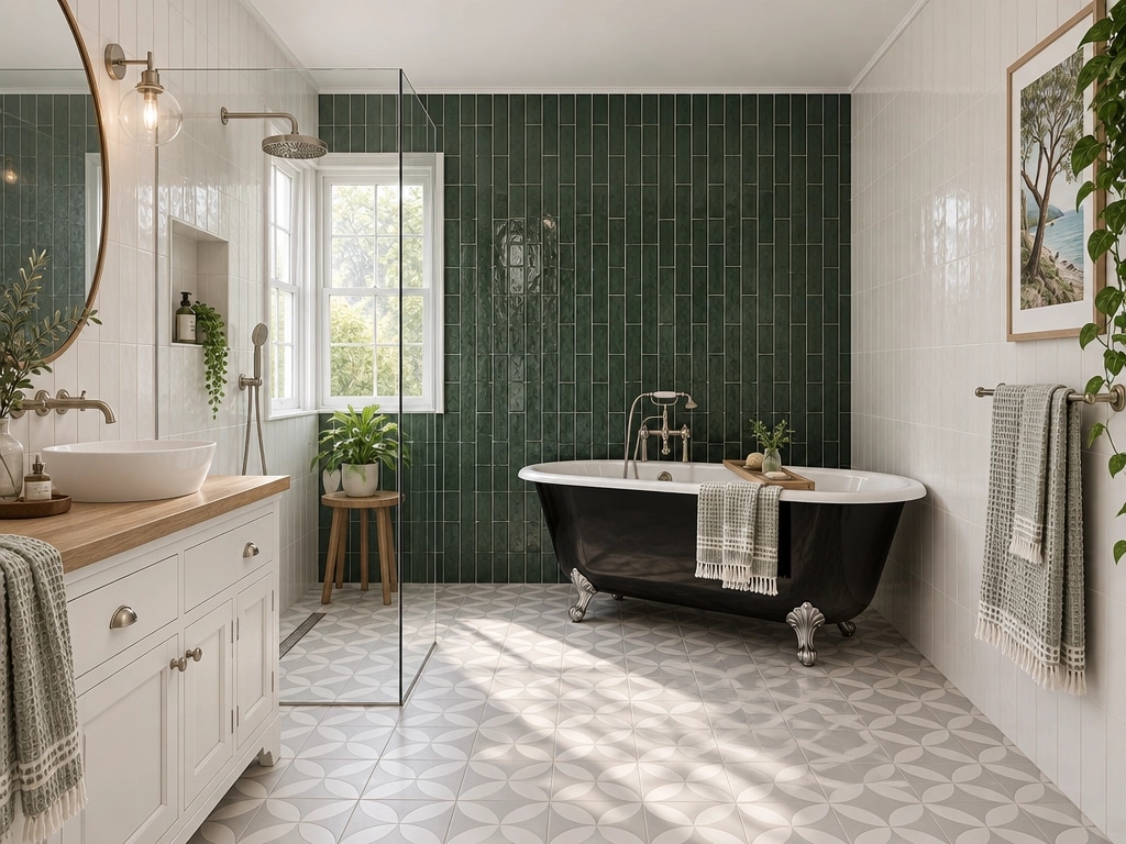 Coastal / Hamptons Koupelna design — interior photo by GenRoom AI