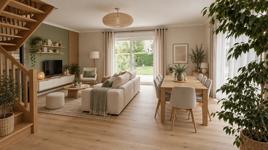 Interior design in Scandinavian style — Living Room by GenRoom AI