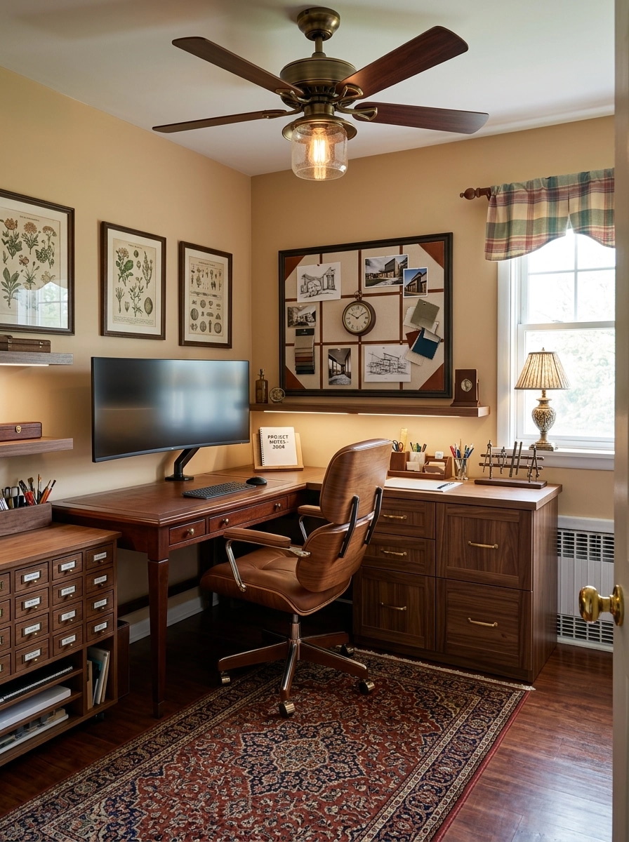 Office interior in Classic style — photo by GenRoom AI