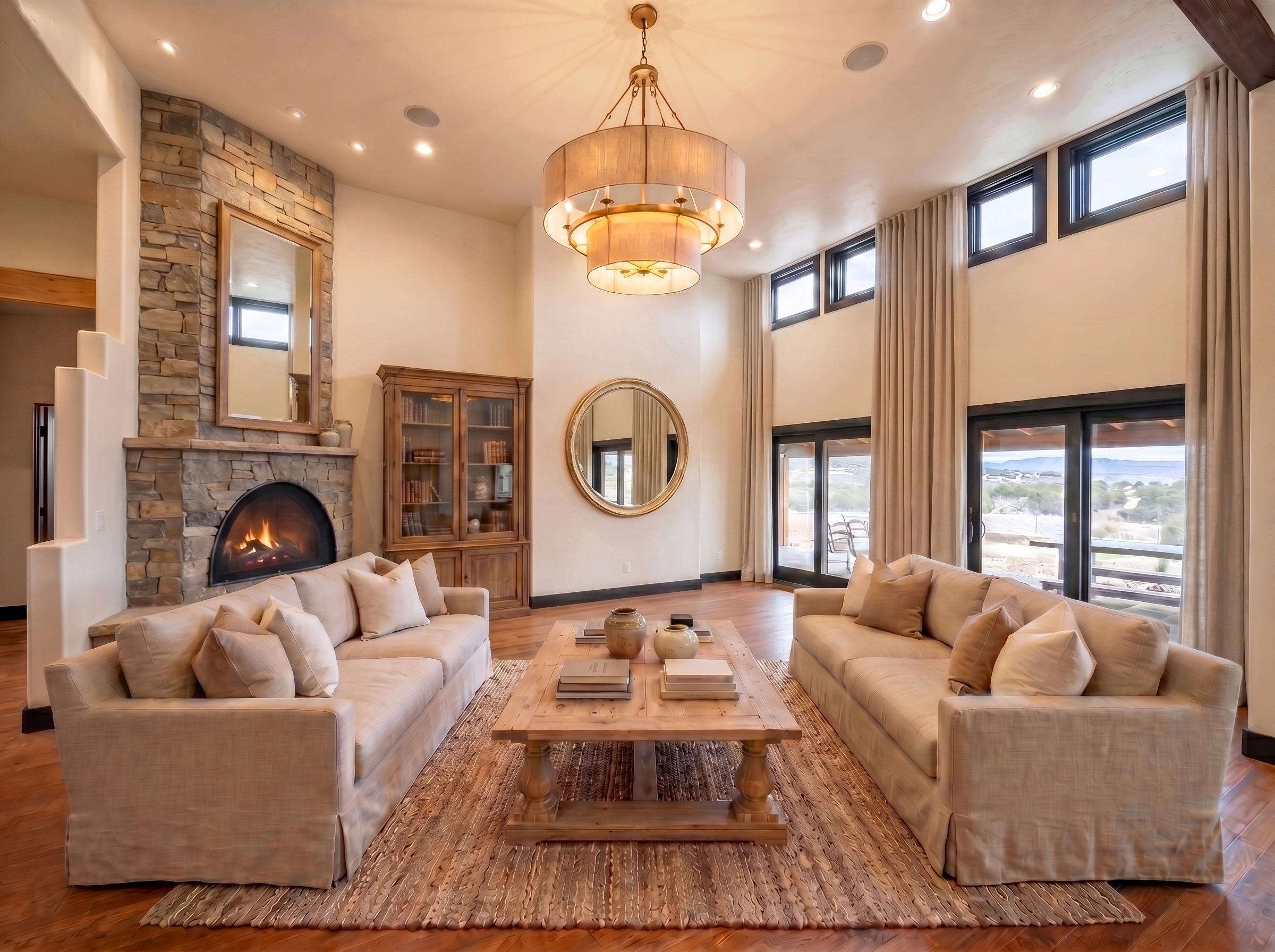 Modern Farmhouse Living Room design — interior photo by GenRoom AI