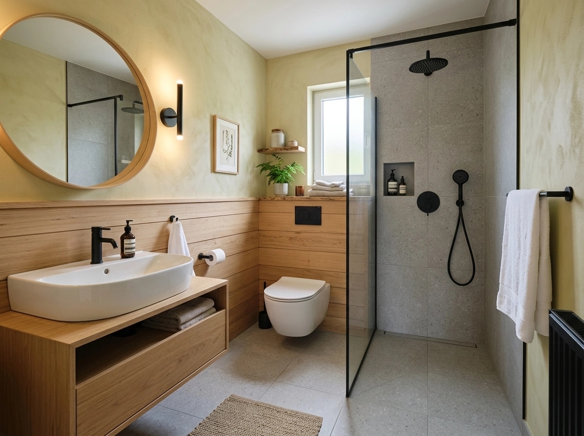 Interior design in Scandinavian style — Bathroom by GenRoom AI