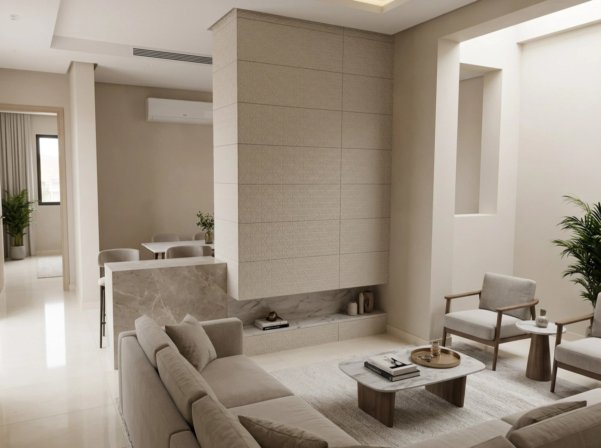 Interior design in Minimalism style — Living Room by GenRoom AI