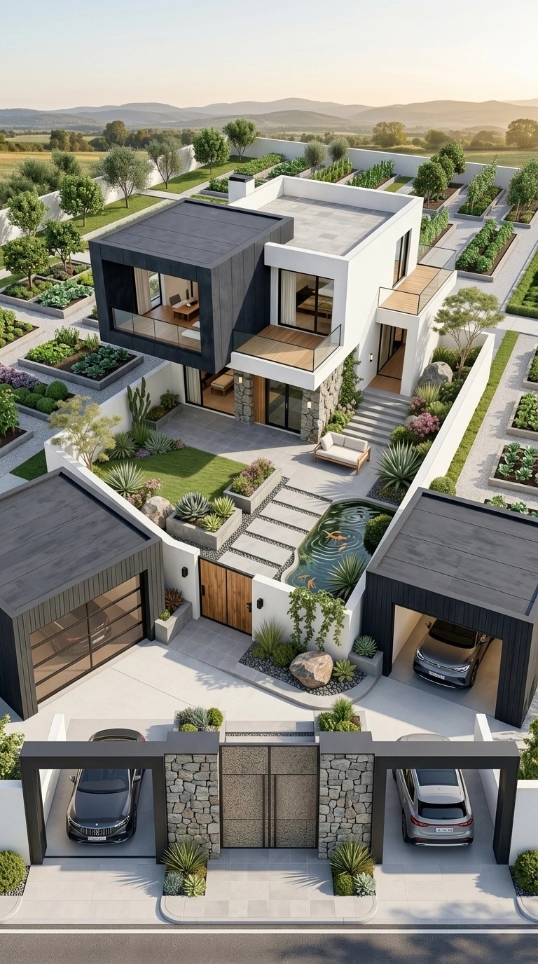 Contemporary Facade Facade design — facade photo by GenRoom AI