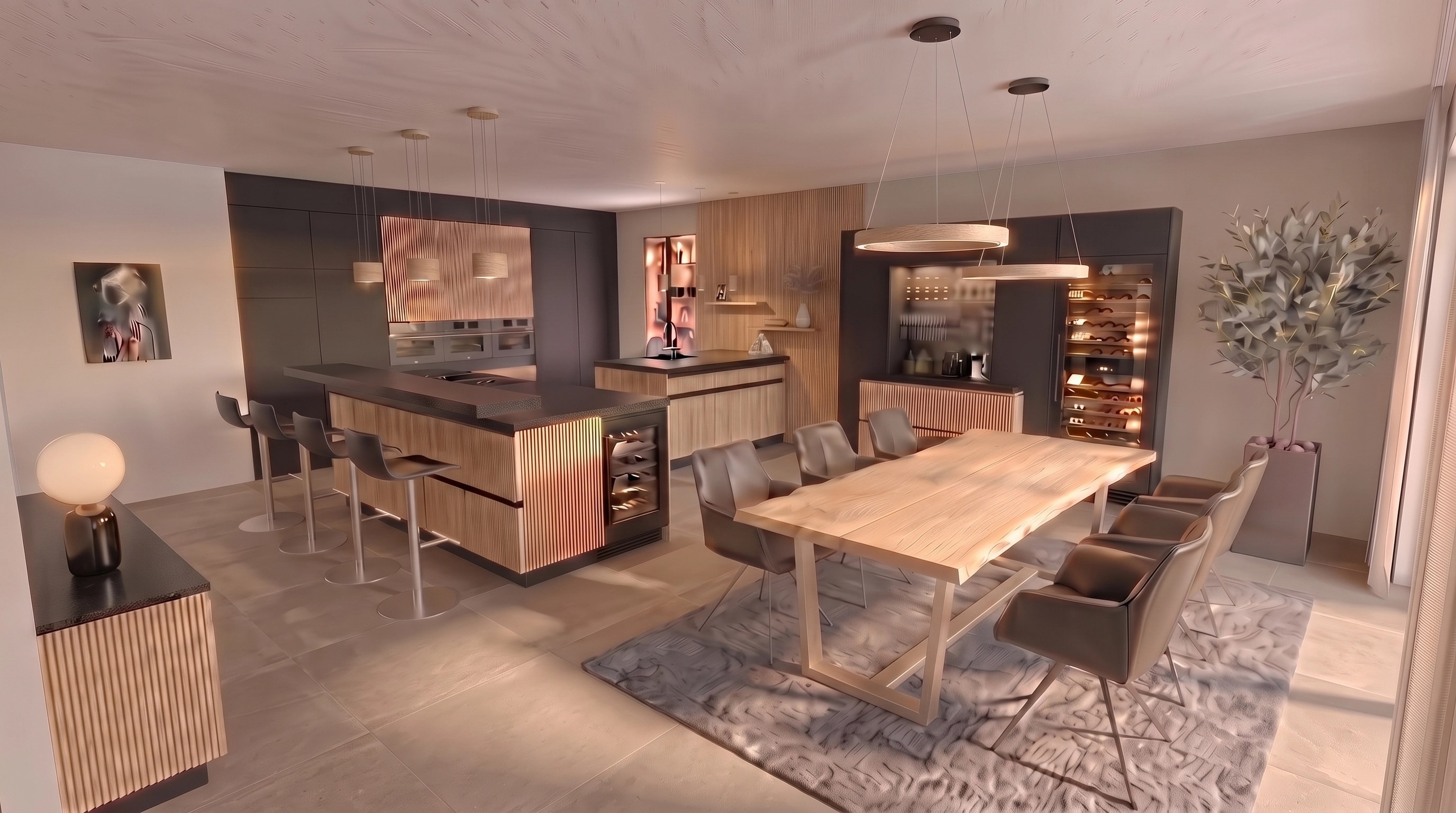 Kitchen interior in no_style style — photo by GenRoom AI