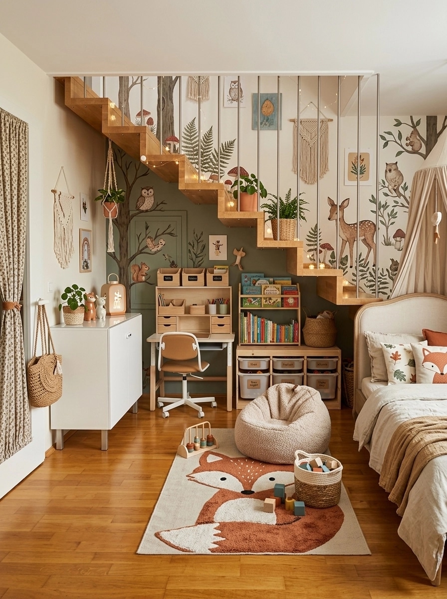 Bohemian Habitación Infantil design — interior photo by GenRoom AI