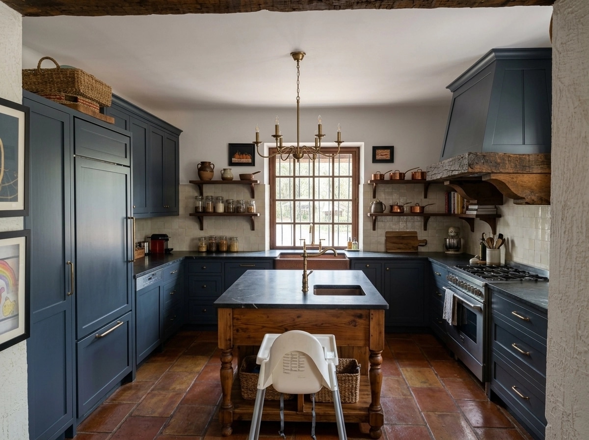 Kitchen interior in Modern Farmhouse style — photo by GenRoom AI
