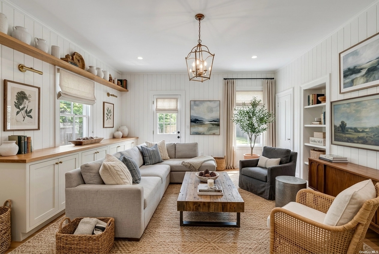 Modern Farmhouse Living Room design — interior photo by GenRoom AI
