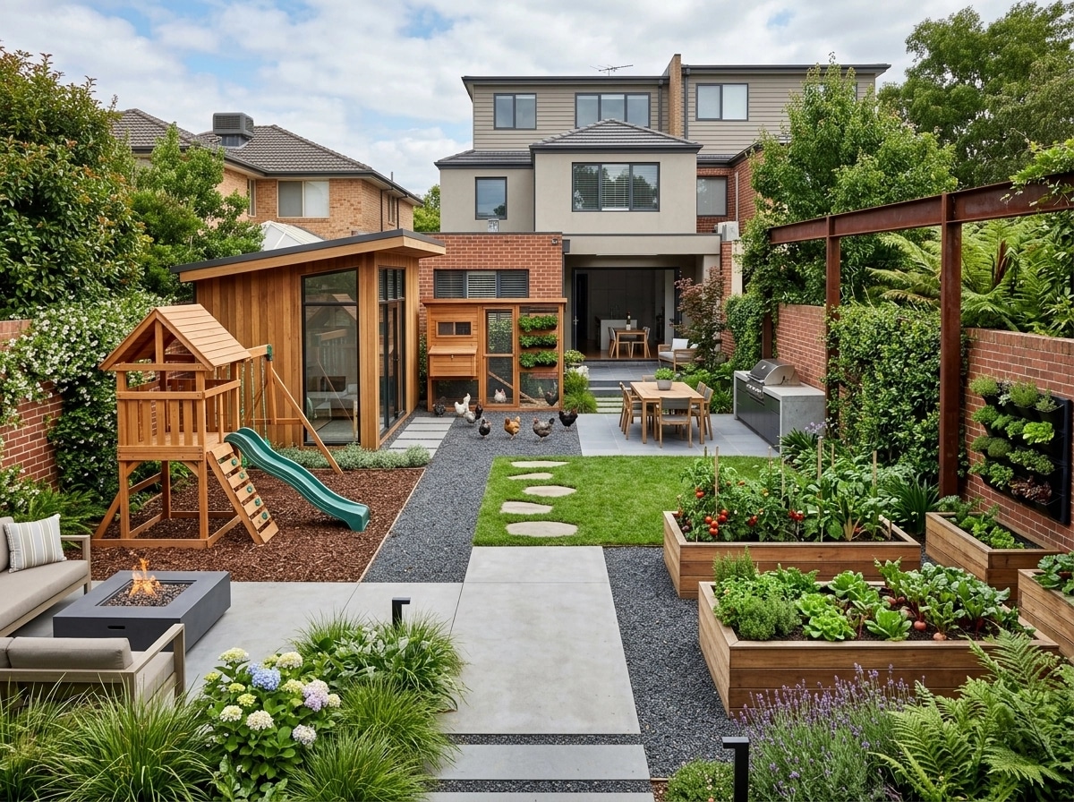 Landscape design in Contemporary Yard style — Yard by GenRoom AI
