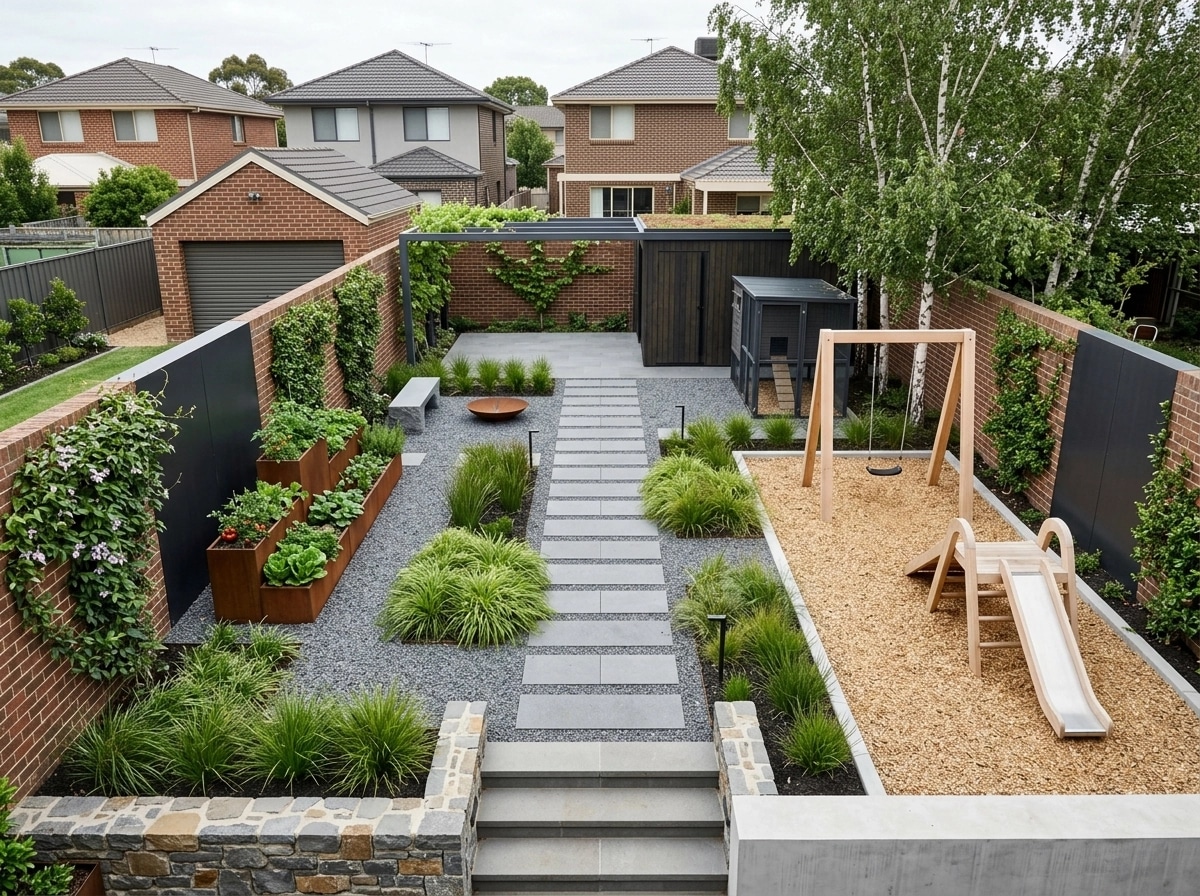 Landscape design in Minimalist Yard style — Yard by GenRoom AI