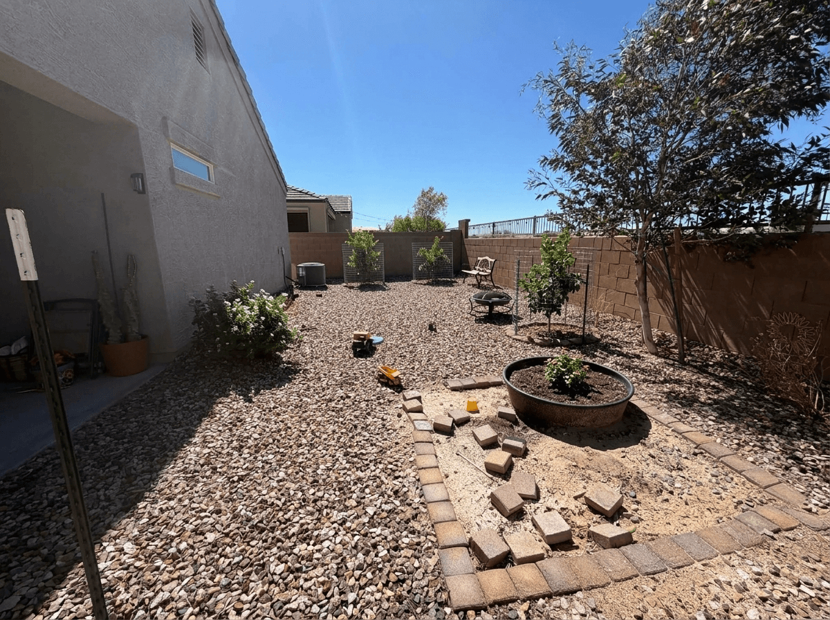Yard design in no_style style — photo by GenRoom AI