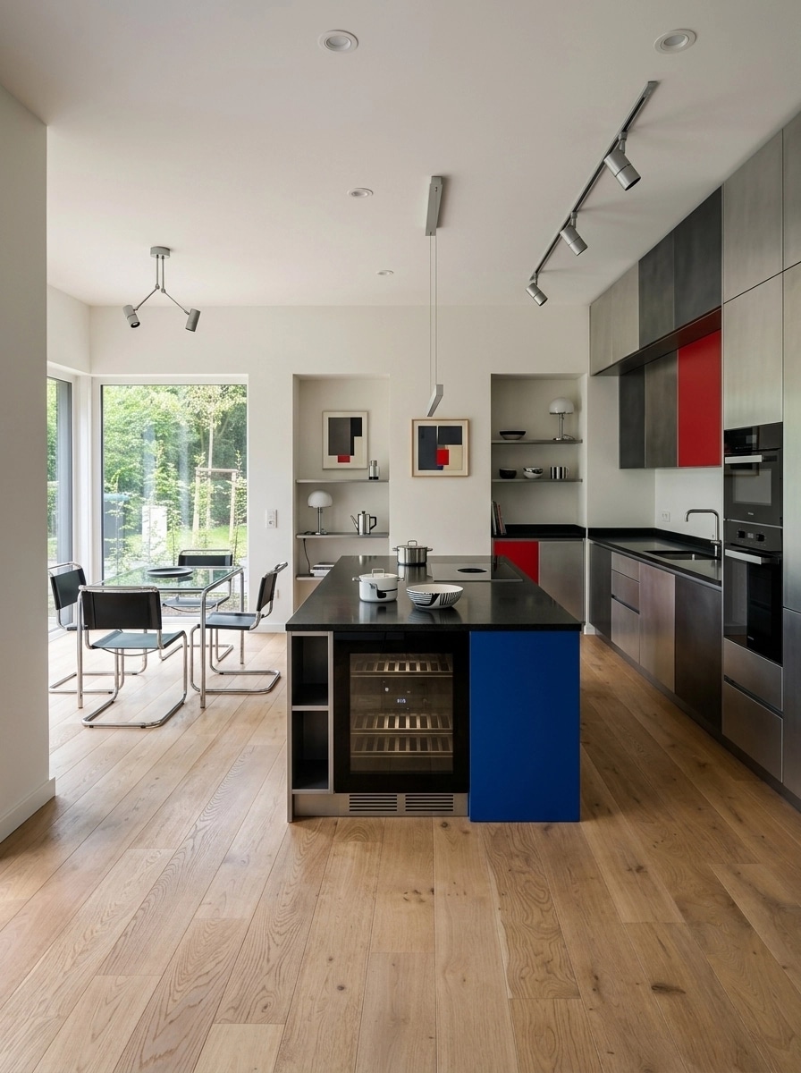 Bauhaus Kitchen design — interior photo by GenRoom AI