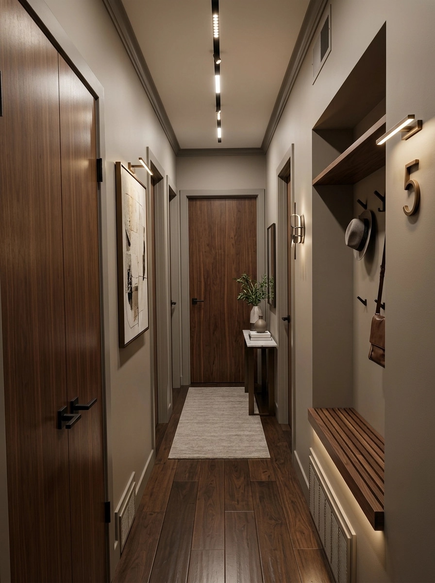 Hallway interior in Contemporary style — photo by GenRoom AI