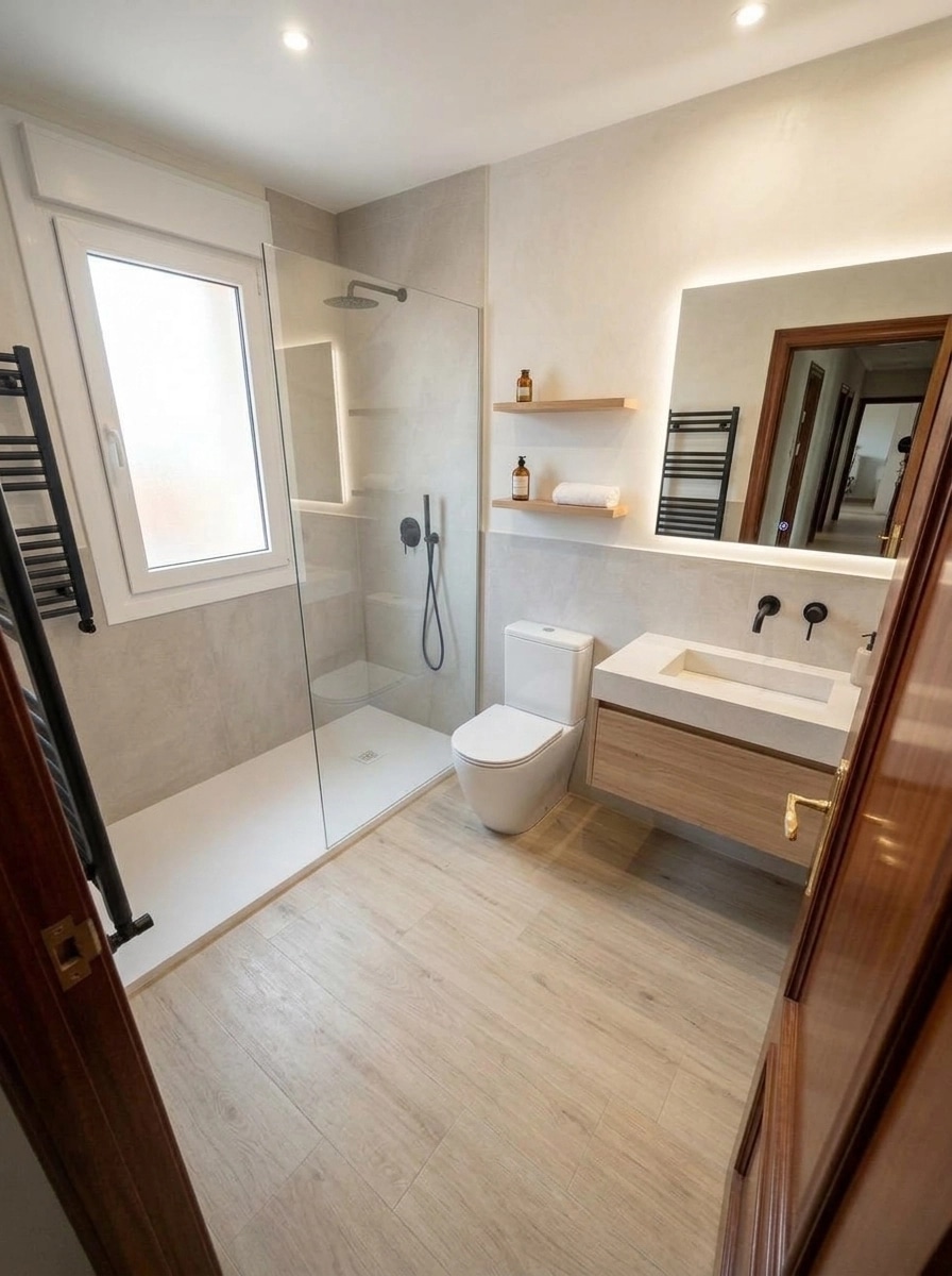 Interior design in Scandinavian style — Bathroom by GenRoom AI