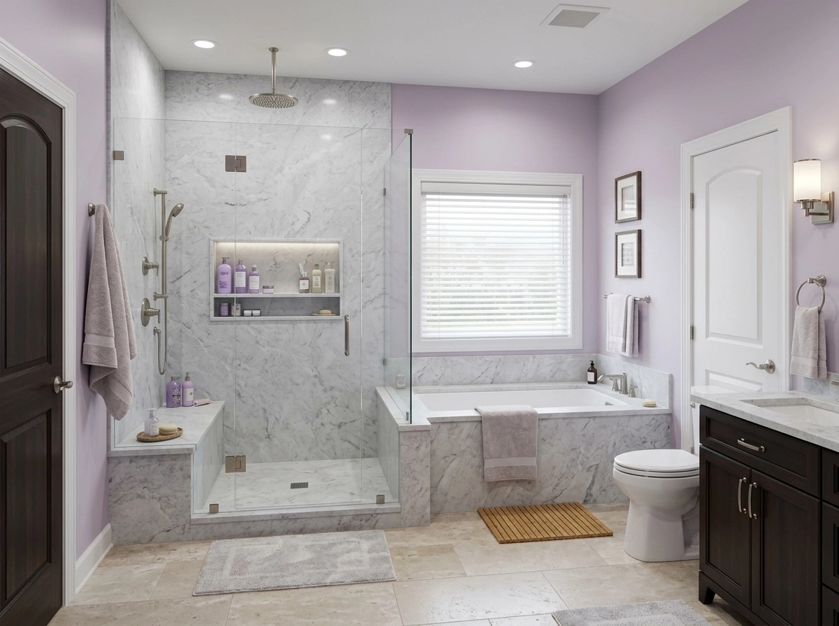 Interior design in Transitional style — Bathroom by GenRoom AI