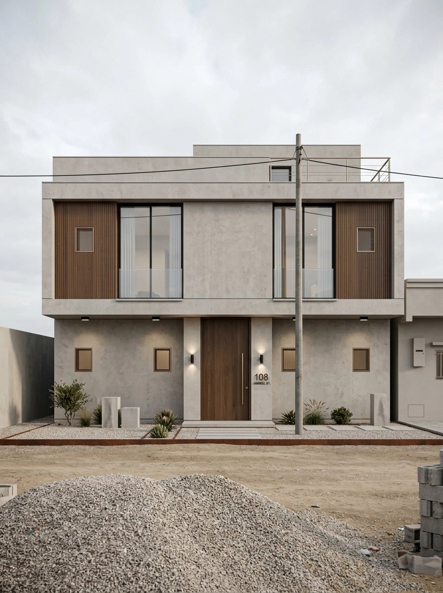 Minimalist Facade Facade design — facade photo by GenRoom AI