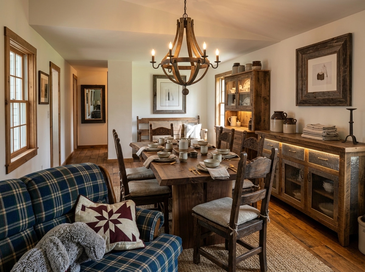 Interior design in Rustic style — dining_room by GenRoom AI