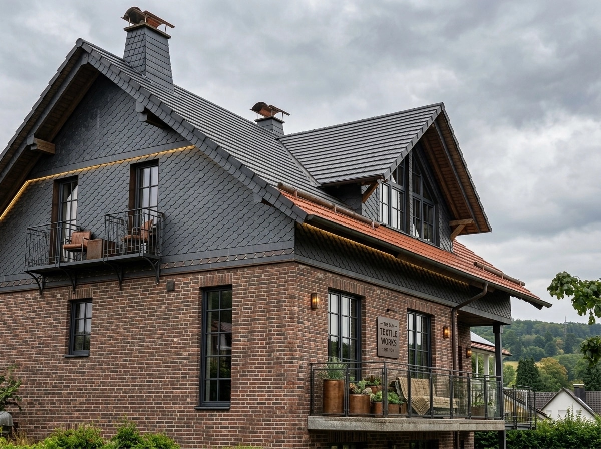 Facade design in Loft Facade style — photo by GenRoom AI