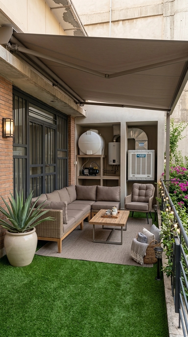 Interior design in Transitional style — terrace by GenRoom AI
