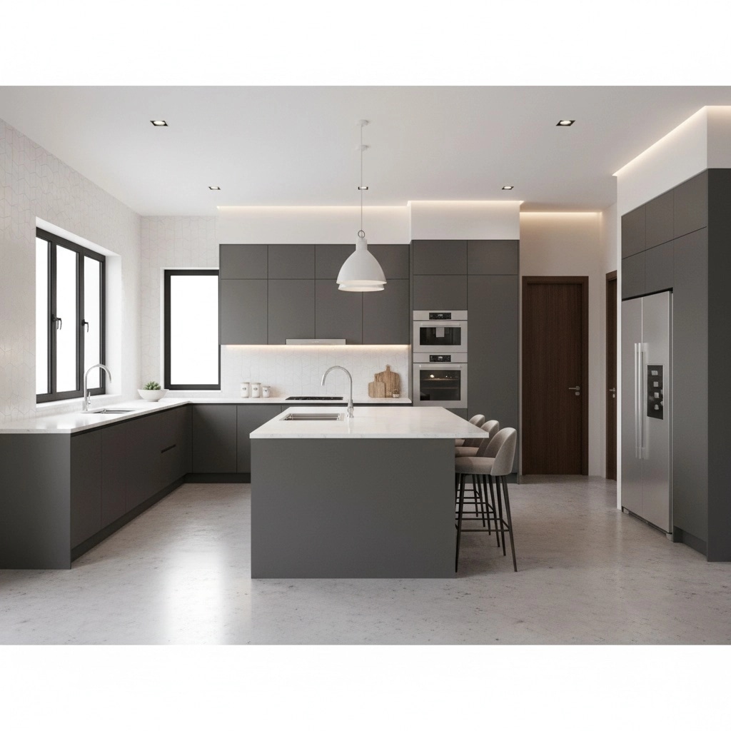Kitchen interior in Contemporary style — photo by GenRoom AI