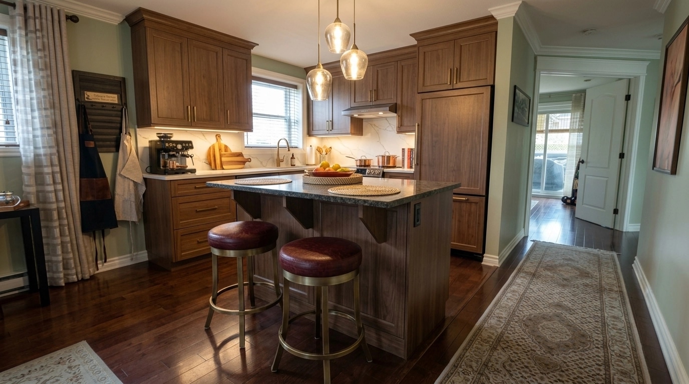 Interior design in Transitional style — Kitchen by GenRoom AI