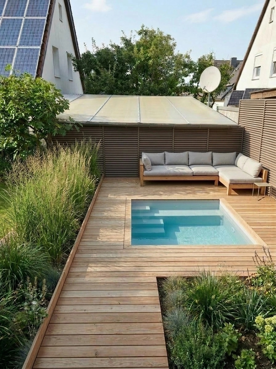 Landscape design in Scandinavian Garden style — Yard by GenRoom AI