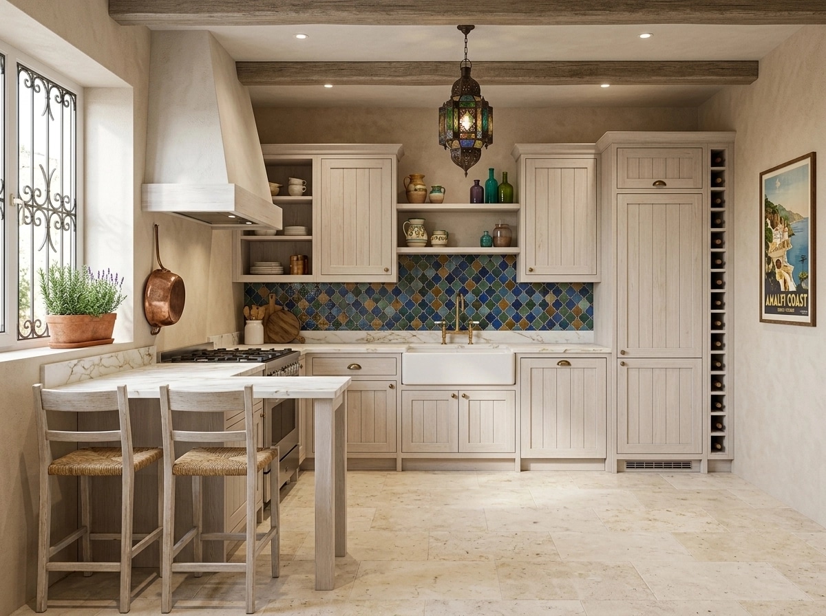 Mediterranean Kitchen design — interior photo by GenRoom AI