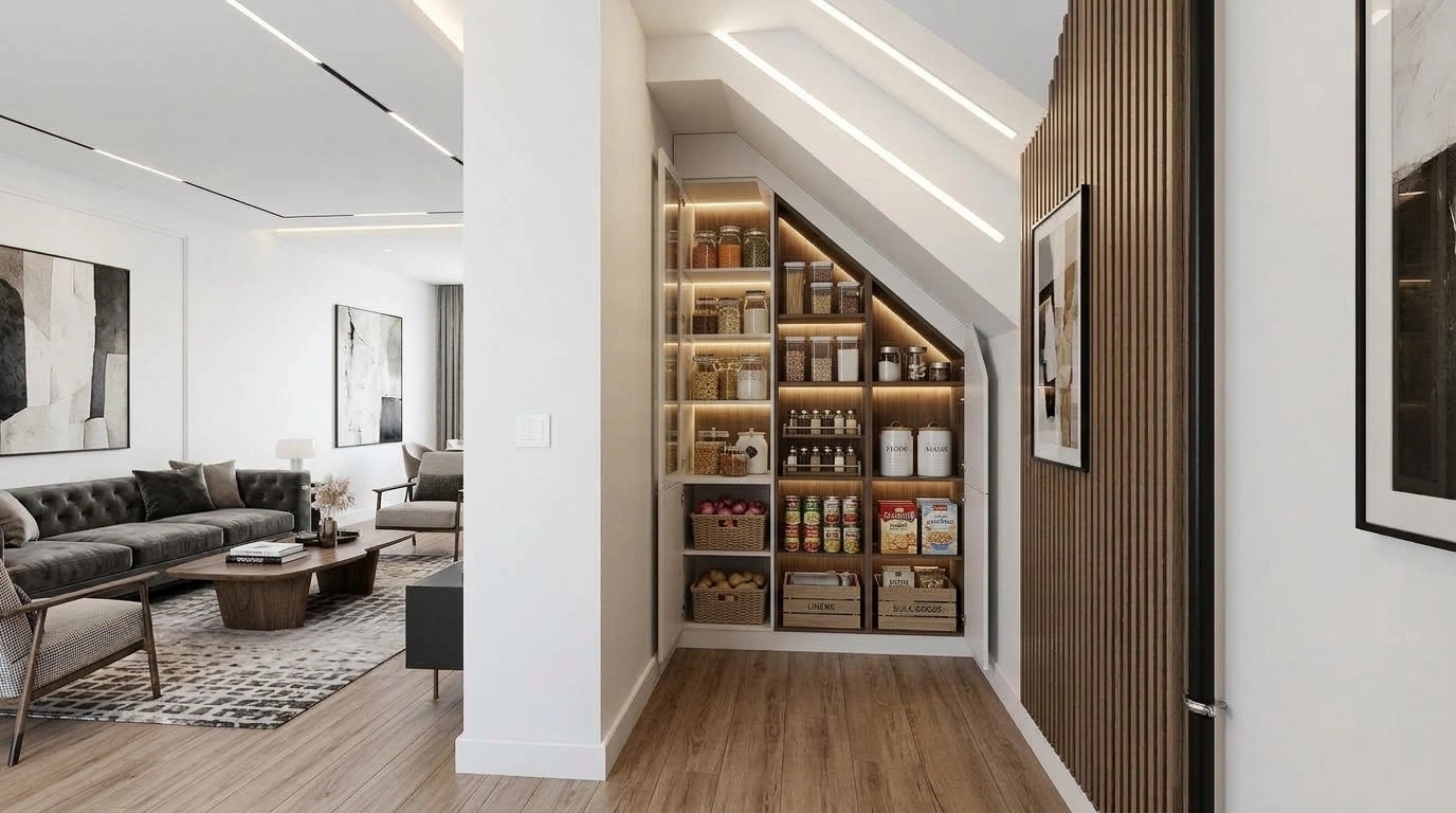 Innenraumdesign im Contemporary-Stil — Wohnzimmer von GenRoom AI