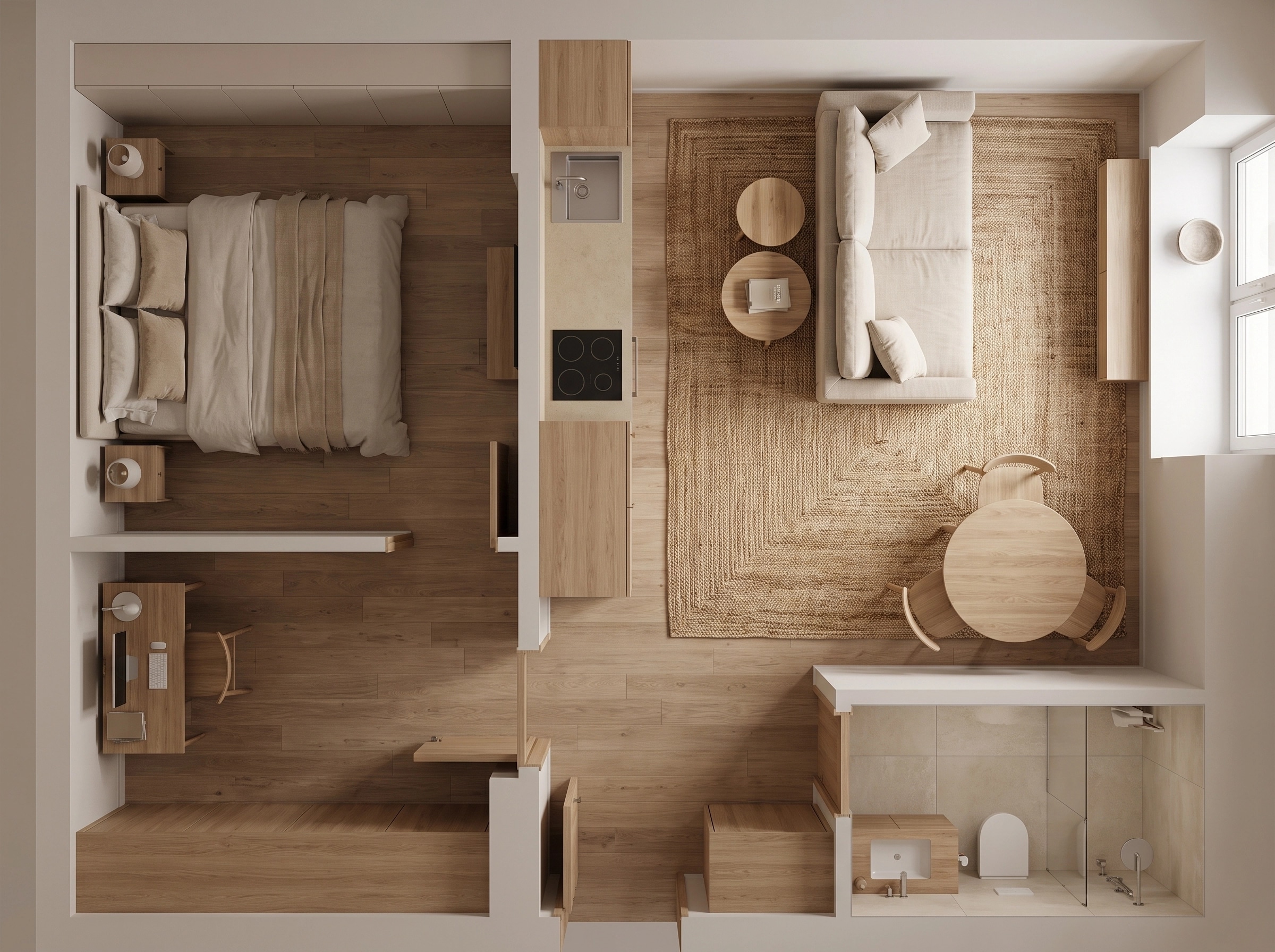 Scandinavian Living Room design — interior photo by GenRoom AI