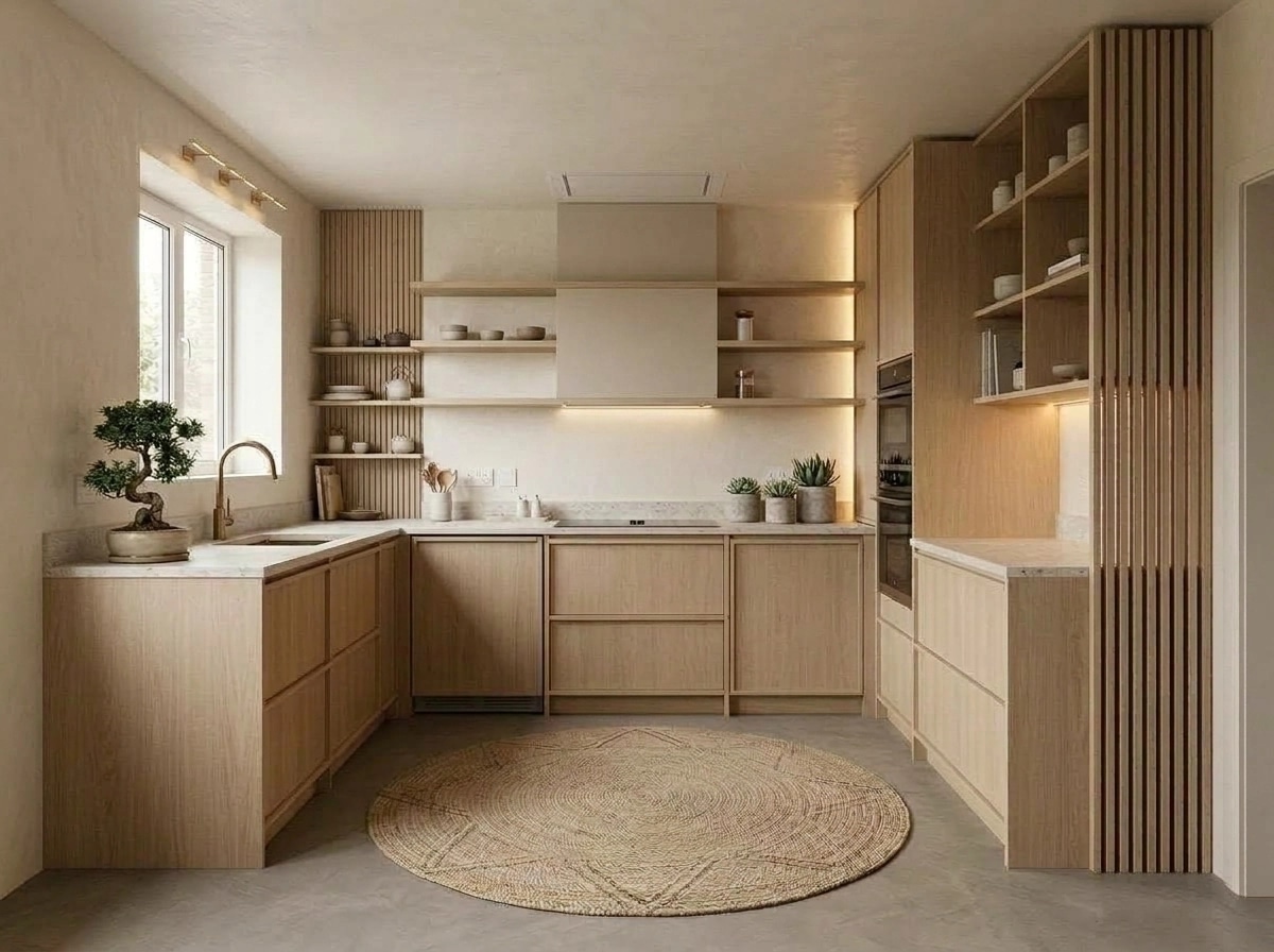 Japandi Cocina design — interior photo by GenRoom AI