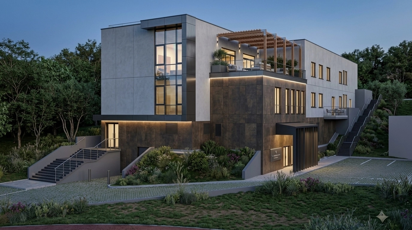 Contemporary Facade Fasad design — facade photo by GenRoom AI