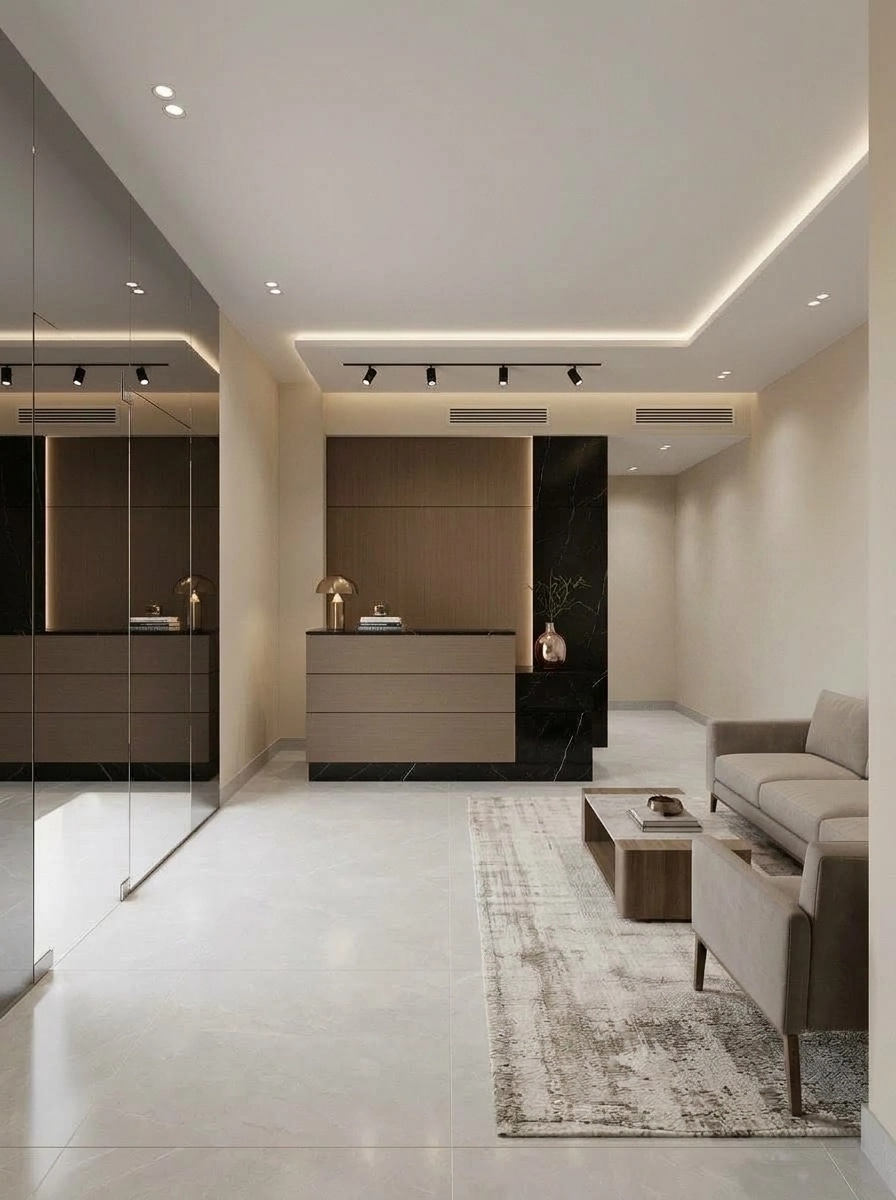 Minimalism Living Room design — interior photo by GenRoom AI