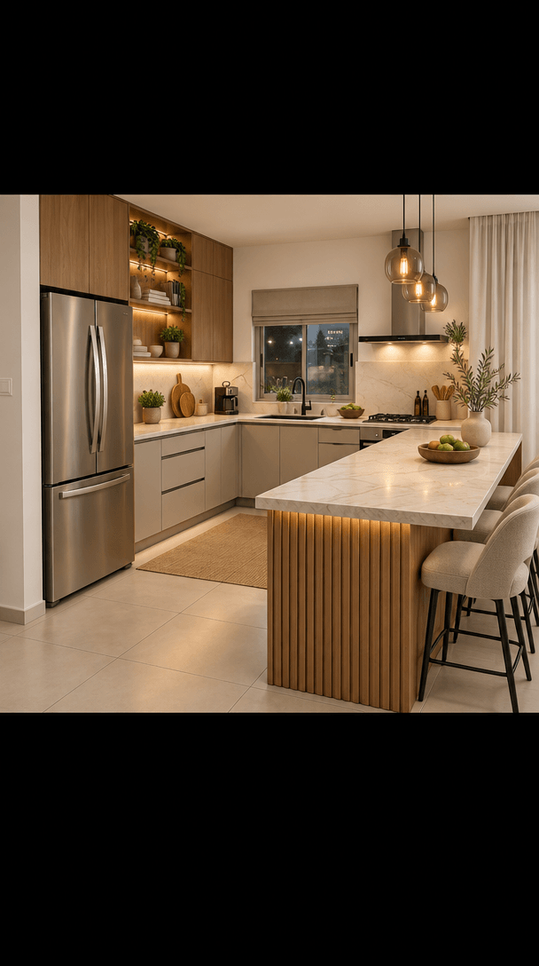 Kitchen interior in Contemporary style — photo by GenRoom AI