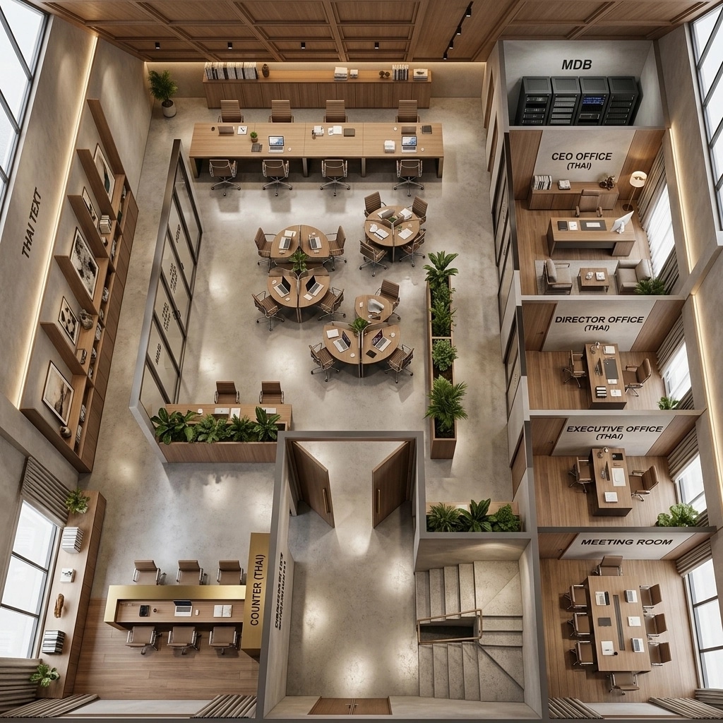 Interior design in Contemporary style — office_space by GenRoom AI