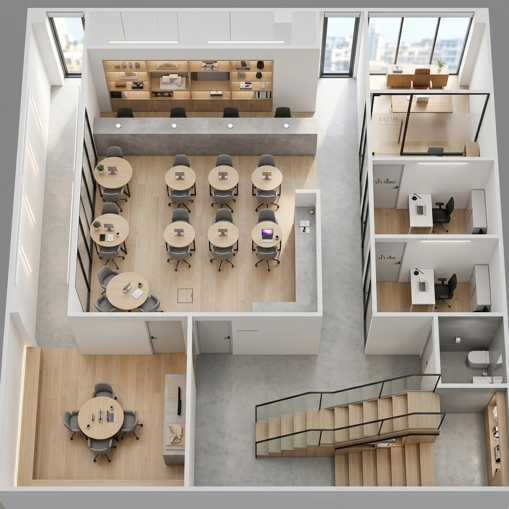 Design d'intérieur en style Minimalism — office_space par GenRoom AI