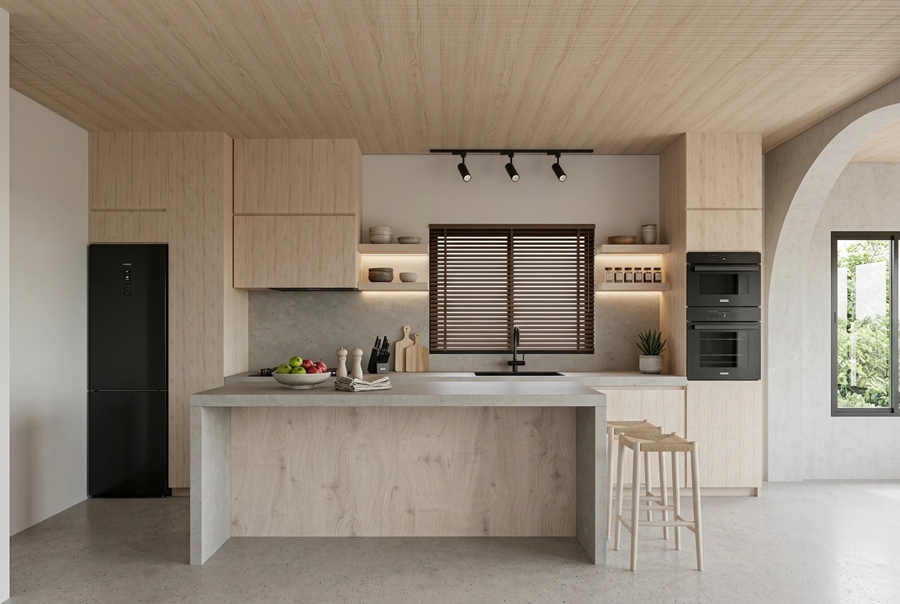 Scandinavian Kitchen design — interior photo by GenRoom AI