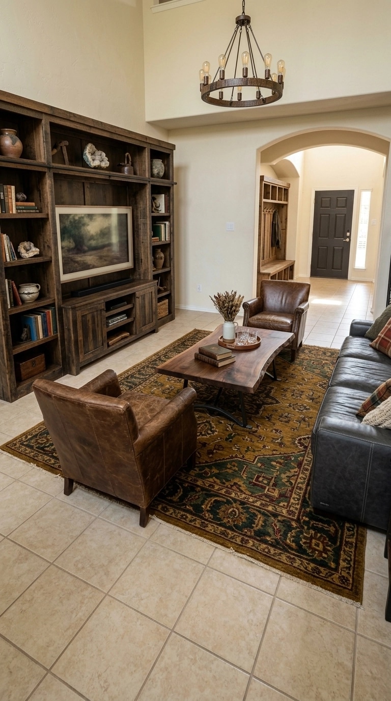 Interior design in Rustic style — Living Room by GenRoom AI