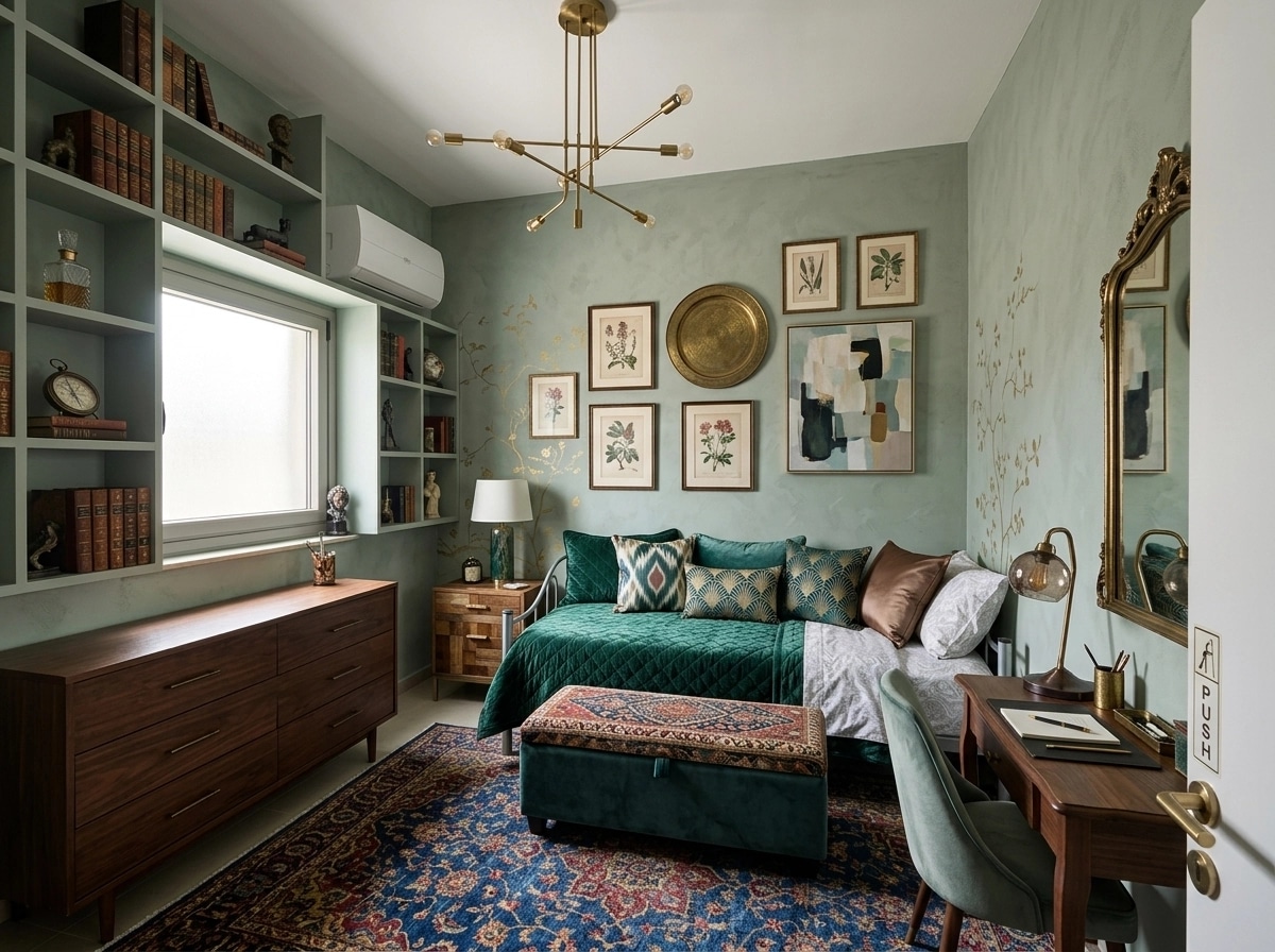Interior design in Eclectic style — Bedroom by GenRoom AI