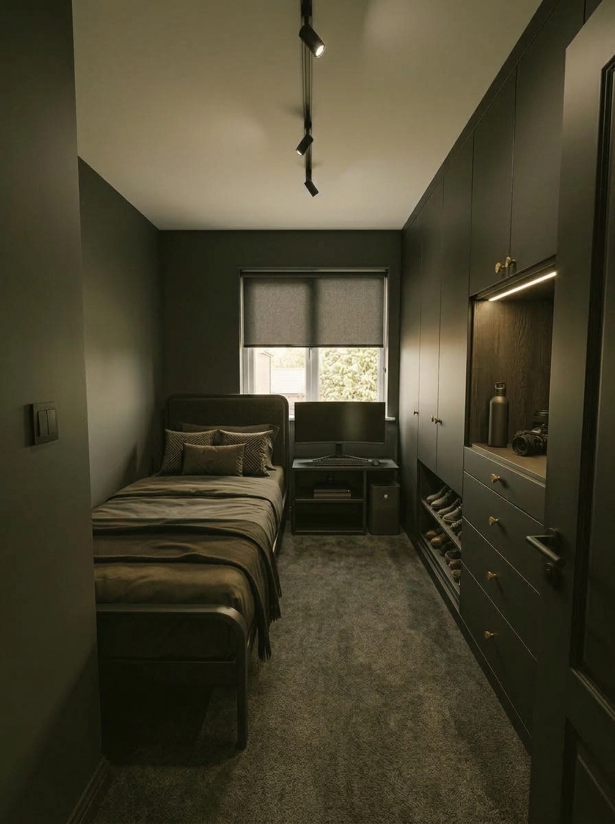 Interior design in Blacktec style — Bedroom by GenRoom AI